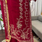 Elegant Embroidered Georgette Kurta Palazzo Set for Festive and Wedding Wear