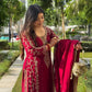Elegant Embroidered Georgette Kurta Palazzo Set for Festive and Wedding Wear