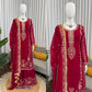 Elegant Embroidered Georgette Kurta Palazzo Set for Festive and Wedding Wear