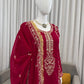 Elegant Embroidered Georgette Kurta Palazzo Set for Festive and Wedding Wear