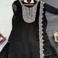 Elegant Embroidered Georgette Sharara Set