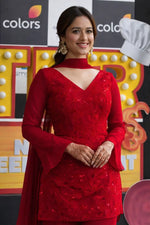 Elegant Embroidered Georgette Suit Set for Festive and Party Wear