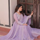 Elegant Embroidered Gown Set with Dupatta for Festive and Wedding Wear