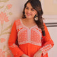 Elegant Embroidered Gown Set with Dupatta for Festive and Wedding Wear