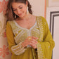 Elegant Embroidered Gown Set with Dupatta for Festive and Wedding Wear