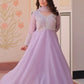 Elegant Embroidered Gown Set with Dupatta for Festive and Wedding Wear