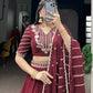Elegant Embroidered Lehenga Set with Dupatta for Wedding and Festive Wear