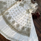 Elegant Embroidered Net Gown Lehenga Set