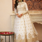 Elegant Embroidered Net Gown Lehenga Set
