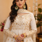 Elegant Embroidered Net Gown Lehenga Set