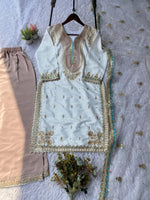 Elegant Embroidered Palazzo Suit Set for Festive and Family Occasions