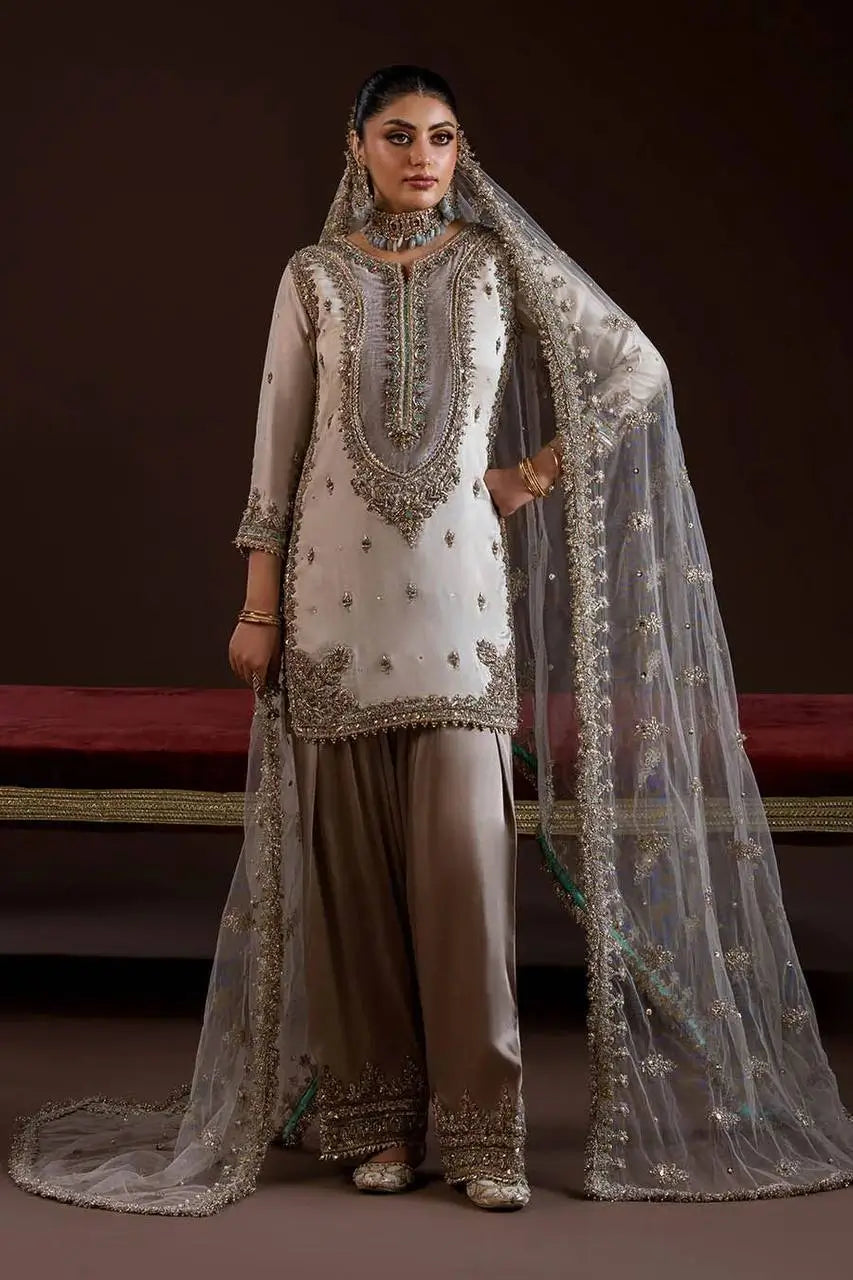 Elegant Embroidered Palazzo Suit Set for Festive and Family Occasions