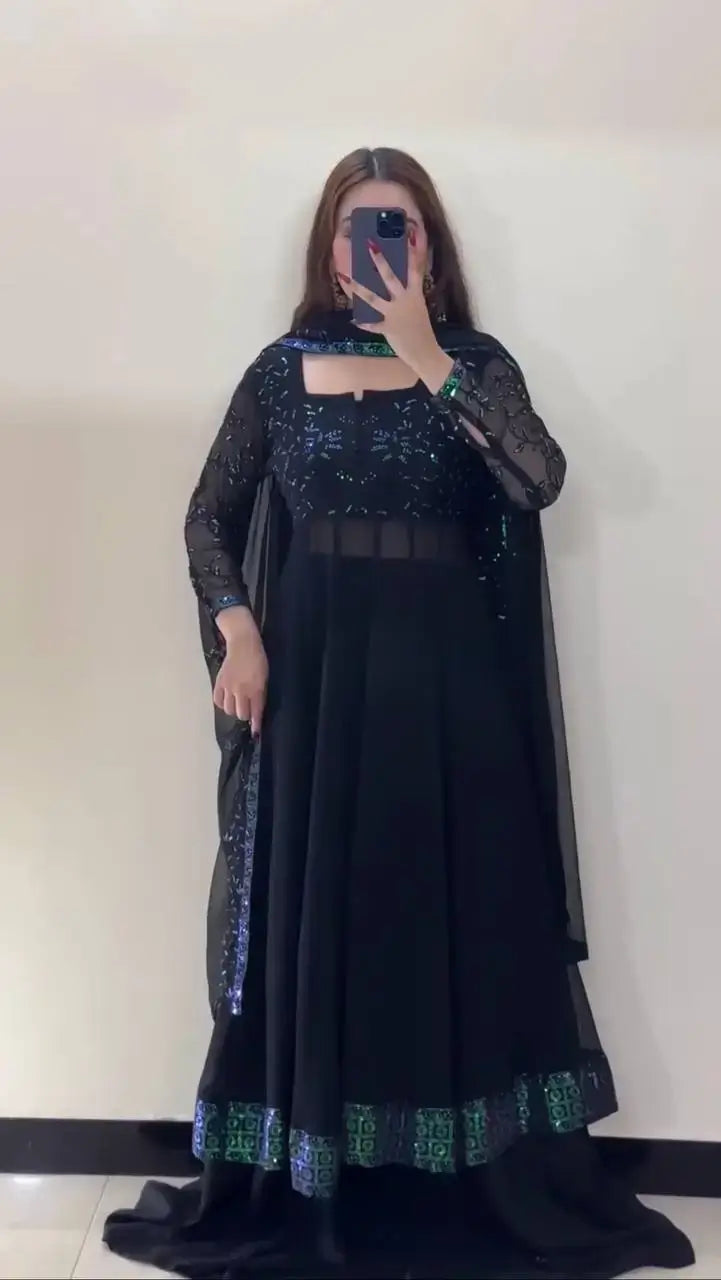 Elegant Embroidered Palazzo Suit Set for Festive and Party Occasions