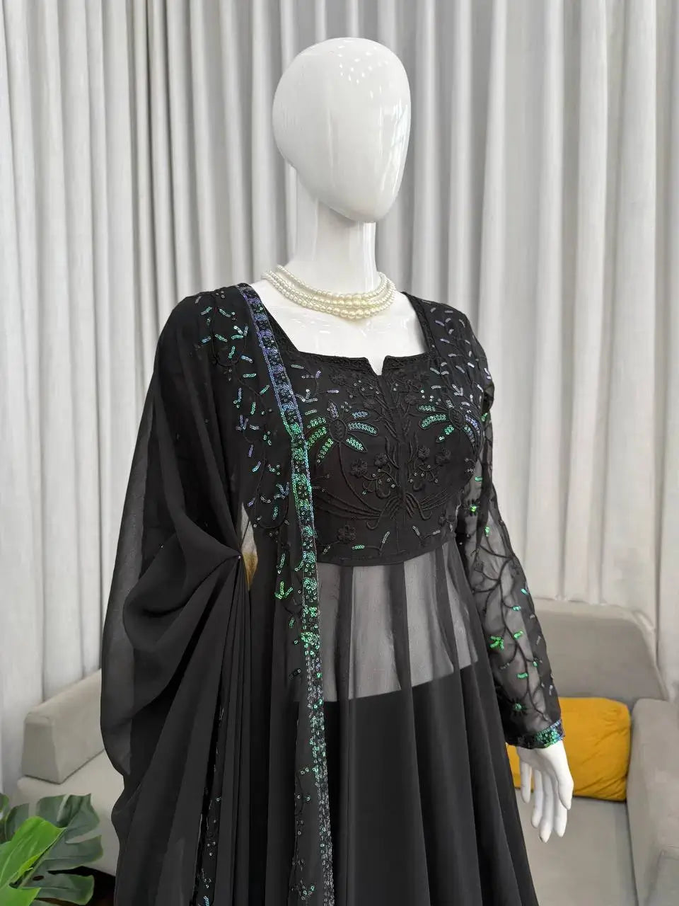 Elegant Embroidered Palazzo Suit Set for Festive and Party Occasions