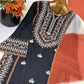 Elegant Embroidered Rayon Cotton Farshi Suit Set