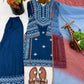 Elegant Embroidered Rayon Cotton Farshi Suit Set