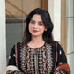 Elegant Embroidered Rayon Cotton Farshi Suit Set