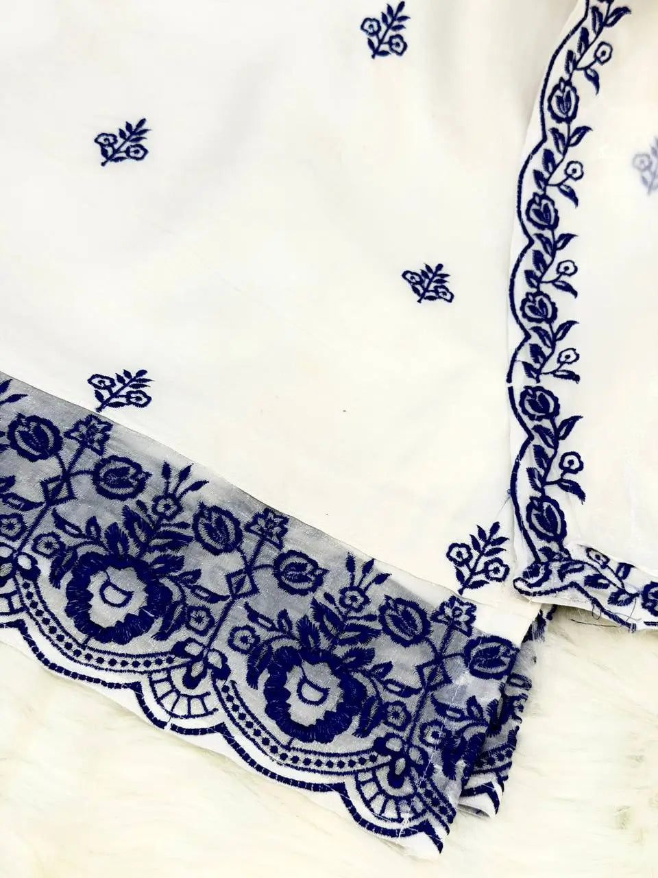 Elegant Embroidered Rayon Cotton Farshi Suit Set for Festive and Daily Wear