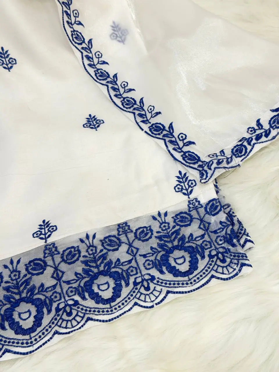 Elegant Embroidered Rayon Cotton Farshi Suit Set for Festive and Daily Wear
