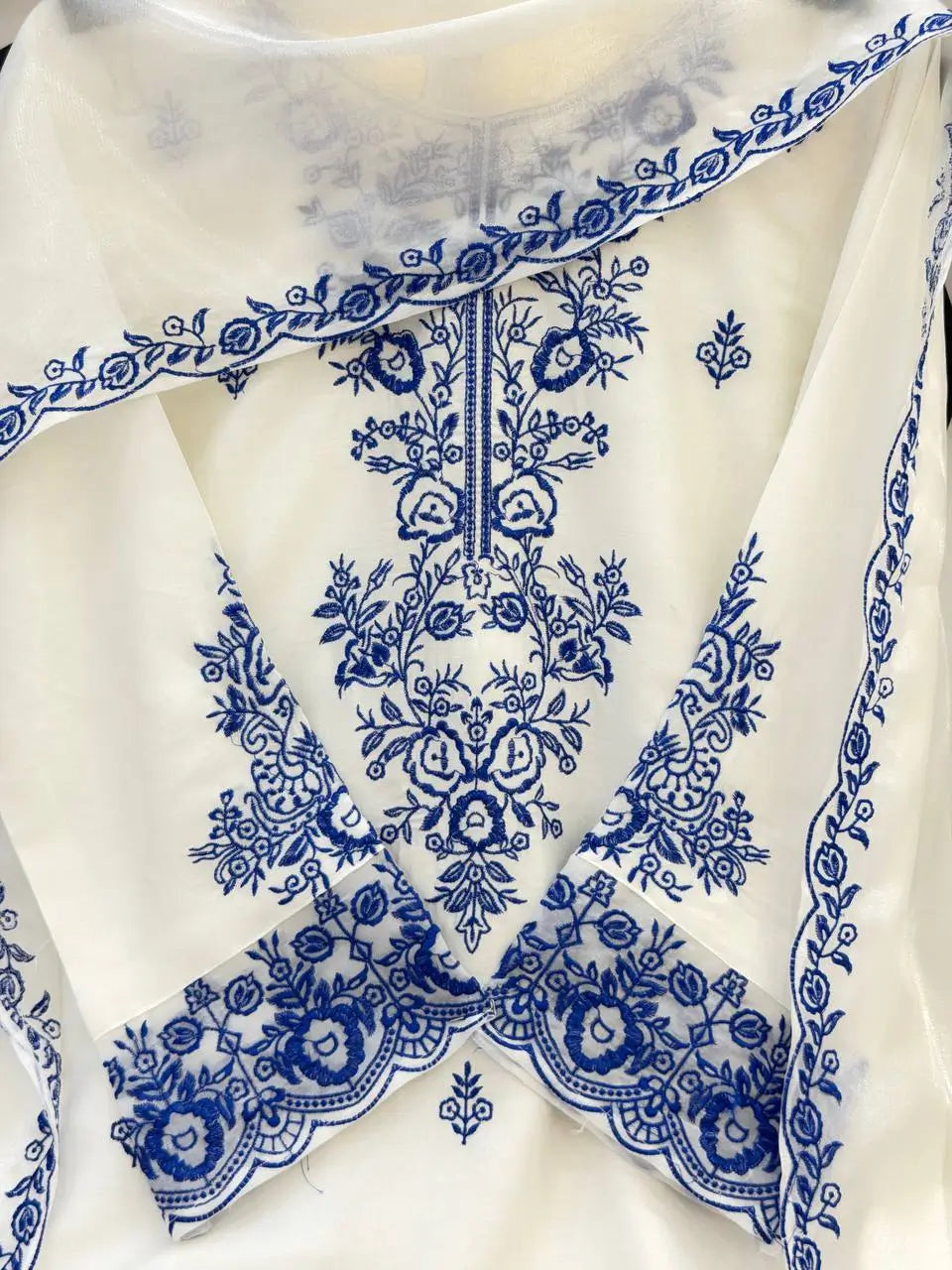 Elegant Embroidered Rayon Cotton Farshi Suit Set for Festive and Daily Wear