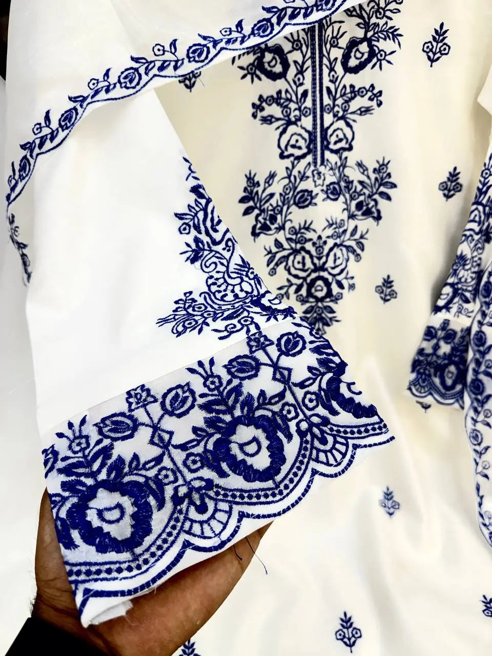 Elegant Embroidered Rayon Cotton Farshi Suit Set for Festive and Daily Wear