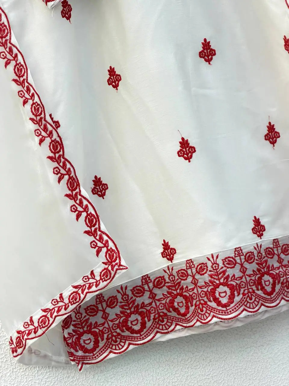 Elegant Embroidered Rayon Cotton Farshi Suit Set for Festive and Daily Wear