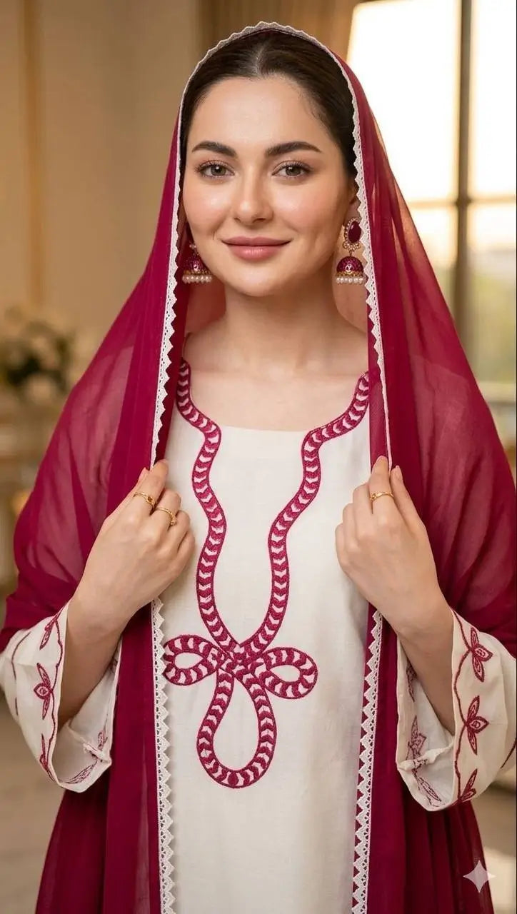 Elegant Embroidered Rayon Palazzo Suit Set for Festive and Casual Functions