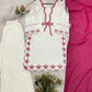 Elegant Embroidered Rayon Palazzo Suit Set for Festive and Casual Functions