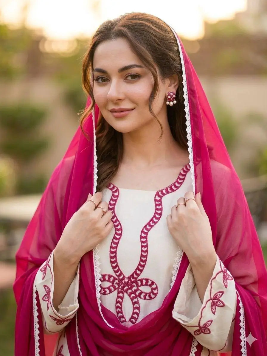 Elegant Embroidered Rayon Palazzo Suit Set for Festive and Casual Functions