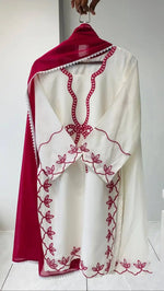 Elegant Embroidered Rayon Palazzo Suit Set for Festive and Casual Functions