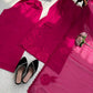Elegant Embroidered Roman Palazzo Suit Set for Festive and Family Functions