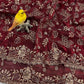 Elegant Embroidered Satin Silk Saree for Festive and Party Wear