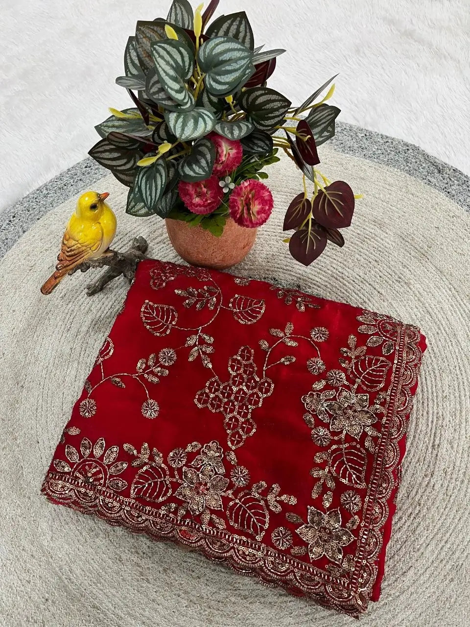 Elegant Embroidered Satin Silk Saree for Festive and Party Wear