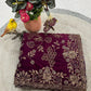Elegant Embroidered Satin Silk Saree for Festive and Party Wear