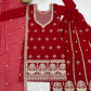 Elegant Embroidered Sharara Suit Set for Festive and Wedding Wear