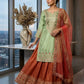 Elegant Embroidered Sharara Suit Set for Festive and Wedding Wear