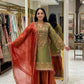 Elegant Embroidered Sharara Suit Set for Festive and Wedding Wear
