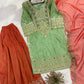 Elegant Embroidered Sharara Suit Set for Festive and Wedding Wear
