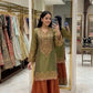 Elegant Embroidered Sharara Suit Set for Festive and Wedding Wear