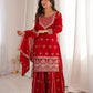 Elegant Embroidered Sharara Suit Set for Festive and Wedding Wear