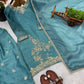 Elegant Embroidered Silk Farshi Suit Set