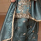 Elegant Embroidered Silk Farshi Suit Set