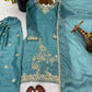 Elegant Embroidered Silk Farshi Suit Set