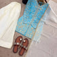 Elegant Embroidered Silk Kurta Palazzo Set with Dupatta for Festive Wear