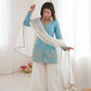 Elegant Embroidered Silk Kurta Palazzo Set with Dupatta for Festive Wear