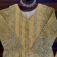 Elegant Embroidered Silk Palazzo Suit Set