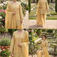 Elegant Embroidered Silk Palazzo Suit Set