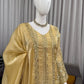 Elegant Embroidered Silk Palazzo Suit Set