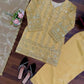Elegant Embroidered Silk Palazzo Suit Set