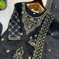 Elegant Embroidered Silk Sharara Set for Festive and Wedding Wear